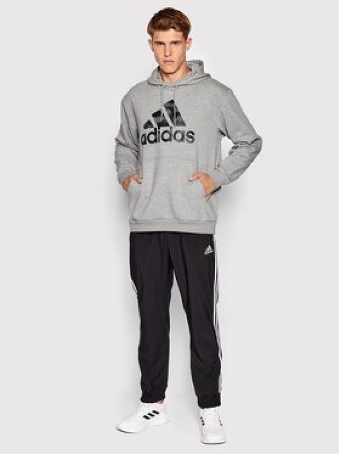 adidas Bluza Essentials Camo Print HL6927 Szary Loose Fit