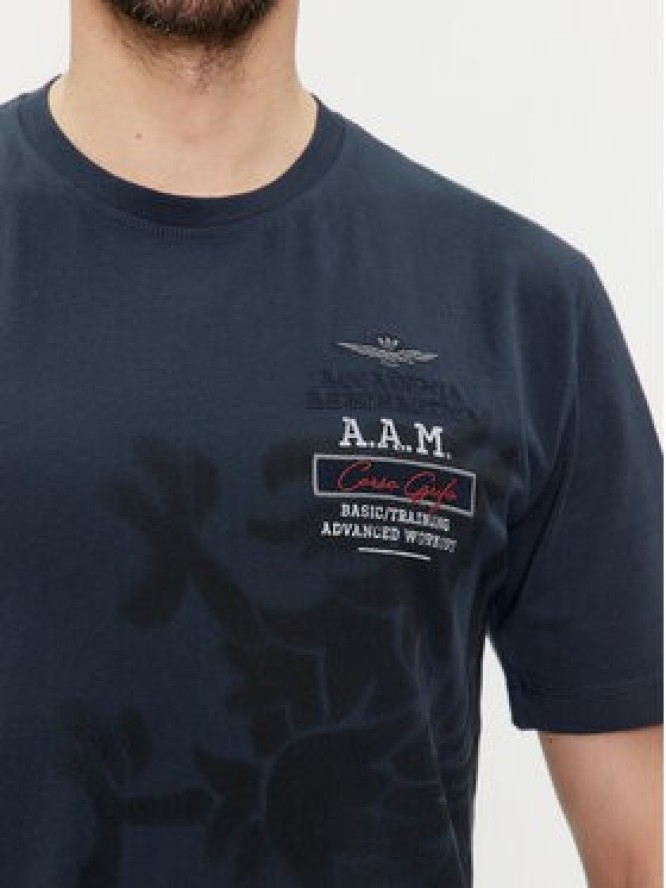 Aeronautica Militare T-Shirt 241TS2200J584 Granatowy Regular Fit