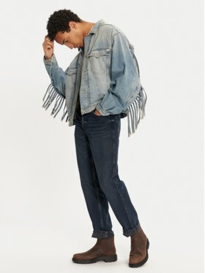 Mustang Kurtka jeansowa Ozark Fringe 1015681 Niebieski Relaxed Fit