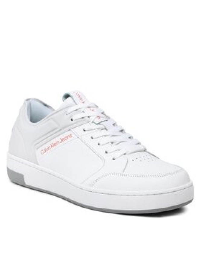 Calvin Klein Jeans Sneakersy Basket Cupsole High/Low Freq YM0YM00611 Biały