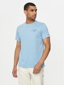Tommy Hilfiger T-Shirt Logo UM0UM02916 Niebieski Regular Fit
