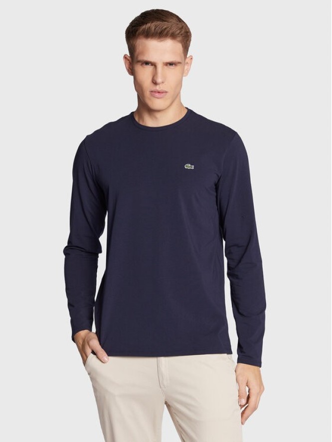 Lacoste Longsleeve TH0990 Granatowy Regular Fit