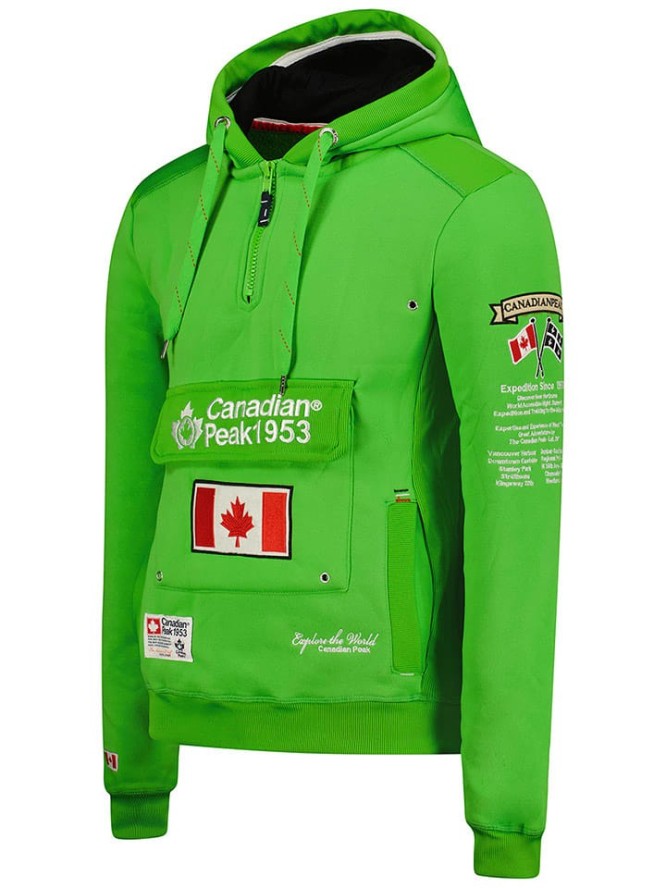 Canadian Peak Bluza "Galapagos" w kolorze zielonym rozmiar: L