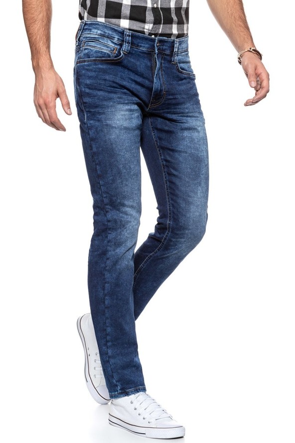 SPODNIE MĘSKIE MUSTANG Oregon Tapered K DENIM BLUE 1006064 5000 683