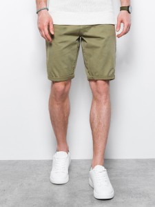 Szorty męskie CHINO - khaki V14 OM-SRDS-0103 - XXL