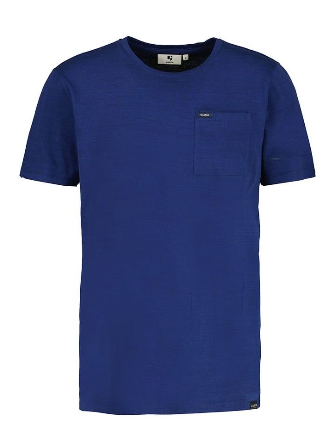 Garcia Koszulka w kolorze niebieskim rozmiar: S