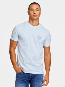 Lindbergh T-Shirt 30-400267 Błękitny Relaxed Fit