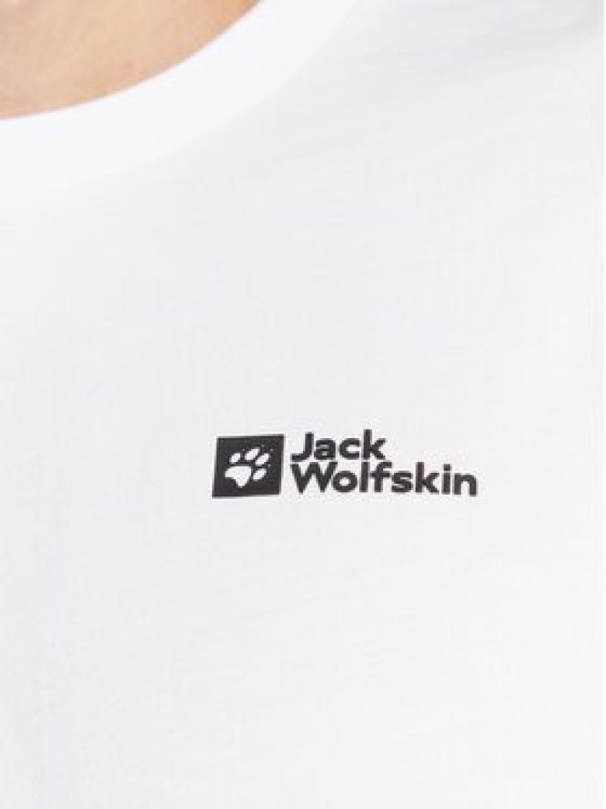 Jack Wolfskin T-Shirt Essential 1808382 Biały Regular Fit