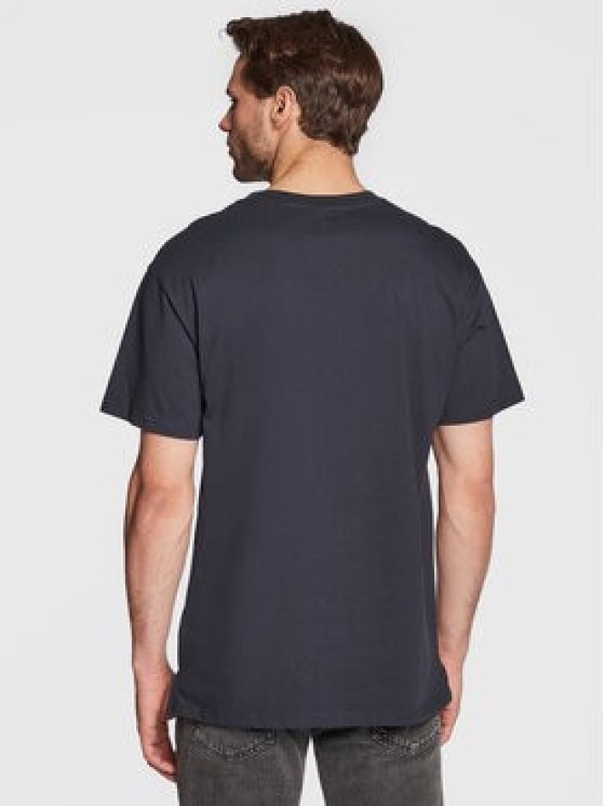 Solid T-Shirt Daunte 21107309 Granatowy Casual Fit