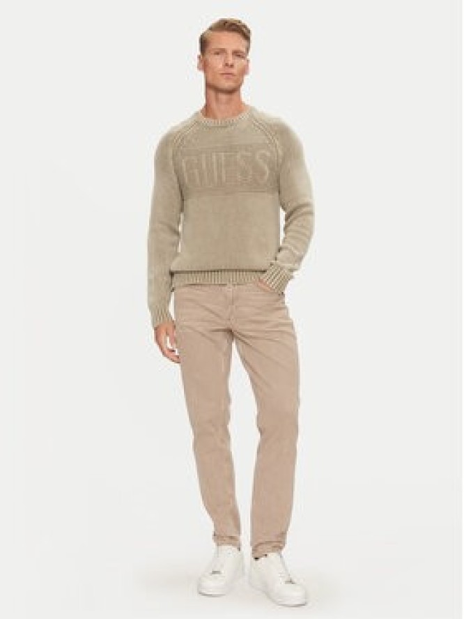 Guess Sweter M4BR10 Z3KC1 Brązowy Regular Fit