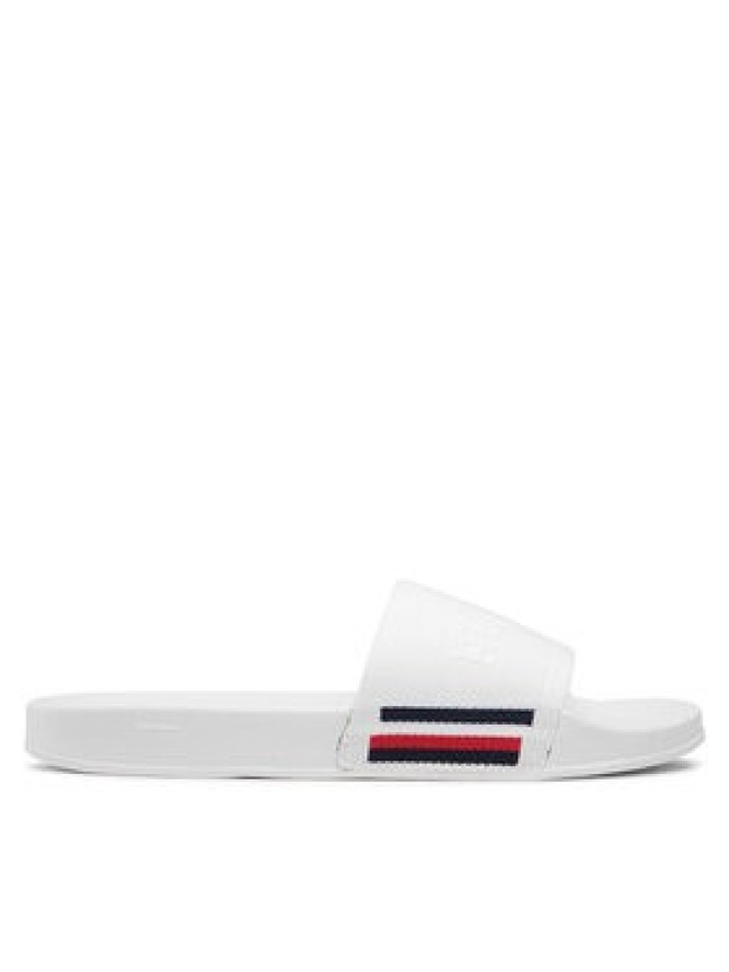 Tommy Hilfiger Klapki Corporate Knitted Beach Sandal FM0FM04062 Biały