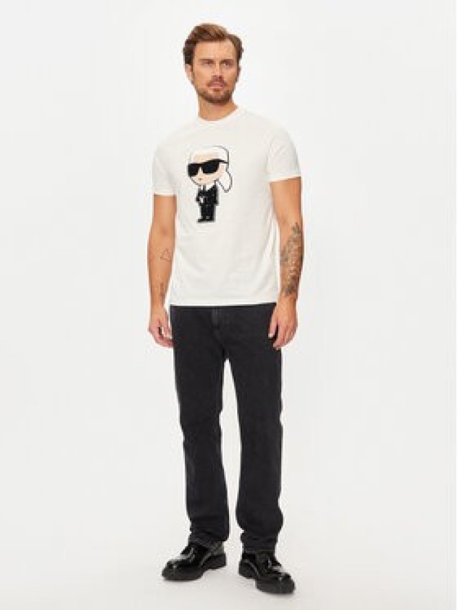 KARL LAGERFELD T-Shirt 755075 544250 Biały Regular Fit