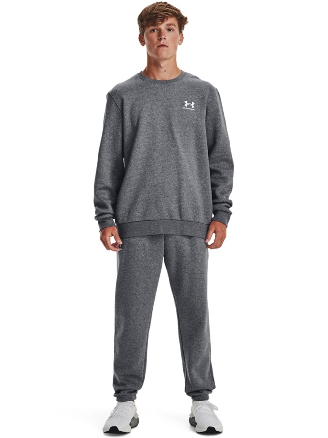 Bluza dresowa męska Under Armour UA Essential Fleece Crew - szara