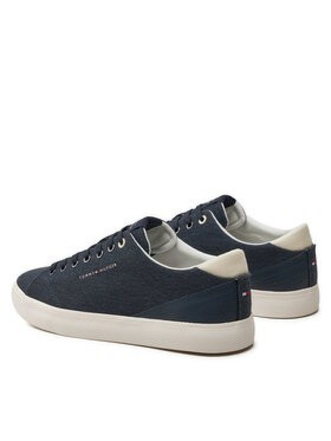 Tommy Hilfiger Tenisówki Th Hi Vulc Low Summer Cvs FM0FM05056 Granatowy