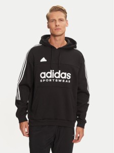 adidas Bluza House of Tiro IW5936 Czarny Loose Fit