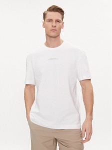 Calvin Klein T-Shirt Linear Back Logo K10K112486 Biały Regular Fit