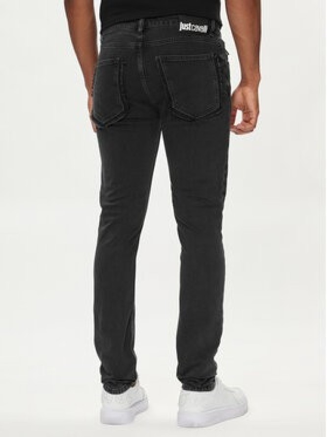 Just Cavalli Jeansy 76OAB5J0 Czarny Super Slim Fit