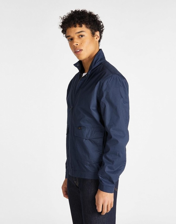 MĘSKA KURTKA PRZEJŚCIOWA LEE HARRINGTON JACKET REGULAR NAVY L88TCR35