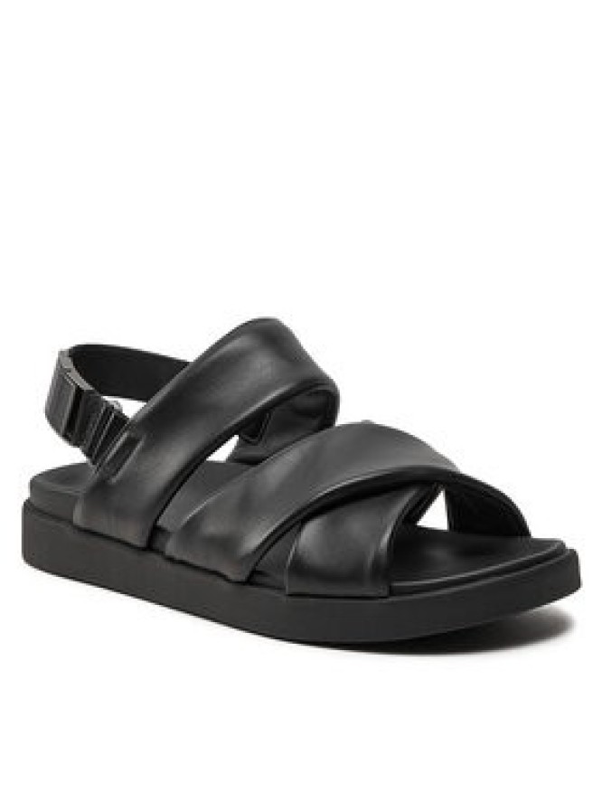 Calvin Klein Sandały Padded Criss Cross Sandal HM0HM01482 Czarny