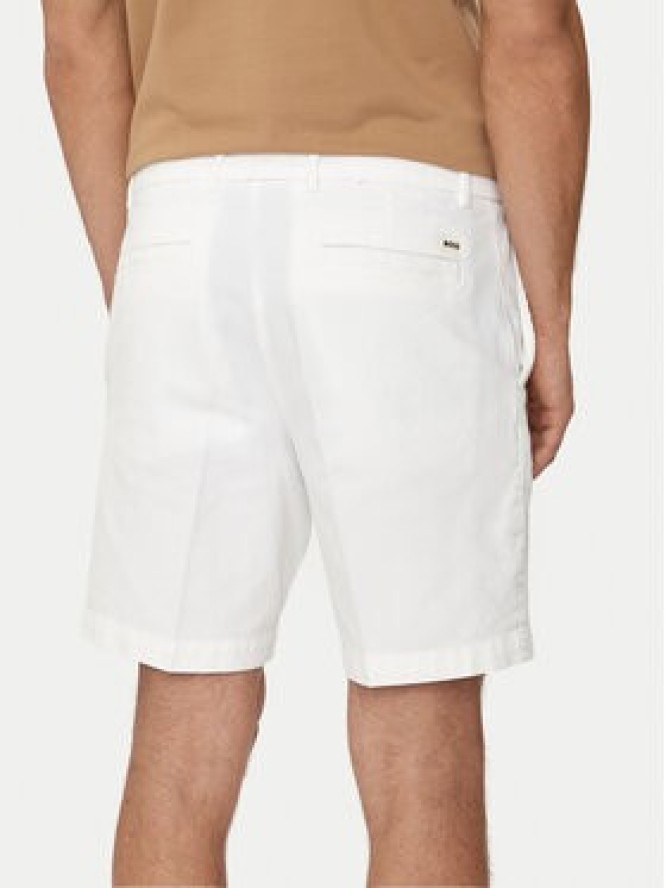 Boss Szorty materiałowe Kane-Shorts 50512527 Biały Regular Fit
