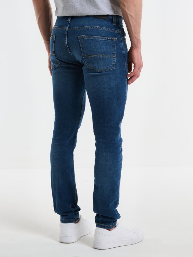 Jeansy męskie skinny niebieskie Deric 303