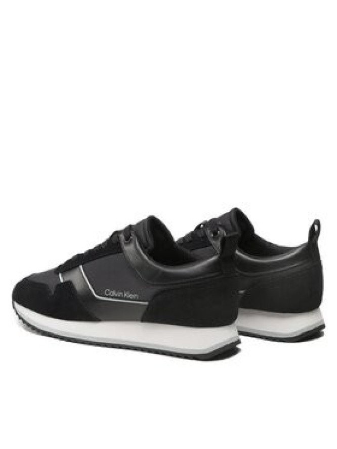 Calvin Klein Sneakersy Low Top Lace Up HM0HM00985 Czarny