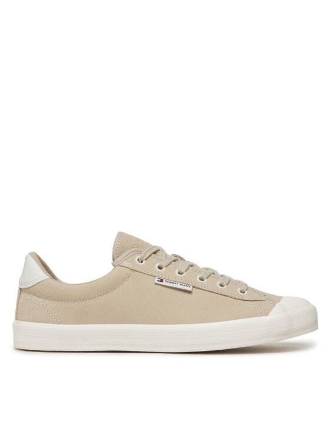 Tommy Jeans Sneakersy Tjm Vulcanized Bumper Suede EM0EM01407 Beżowy