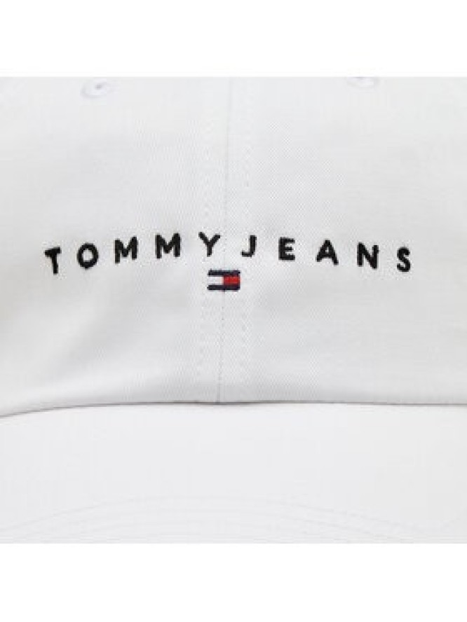 Tommy Jeans Czapka z daszkiem Tjm Linear Logo 6-Panel Cap AM0AM12894 Biały