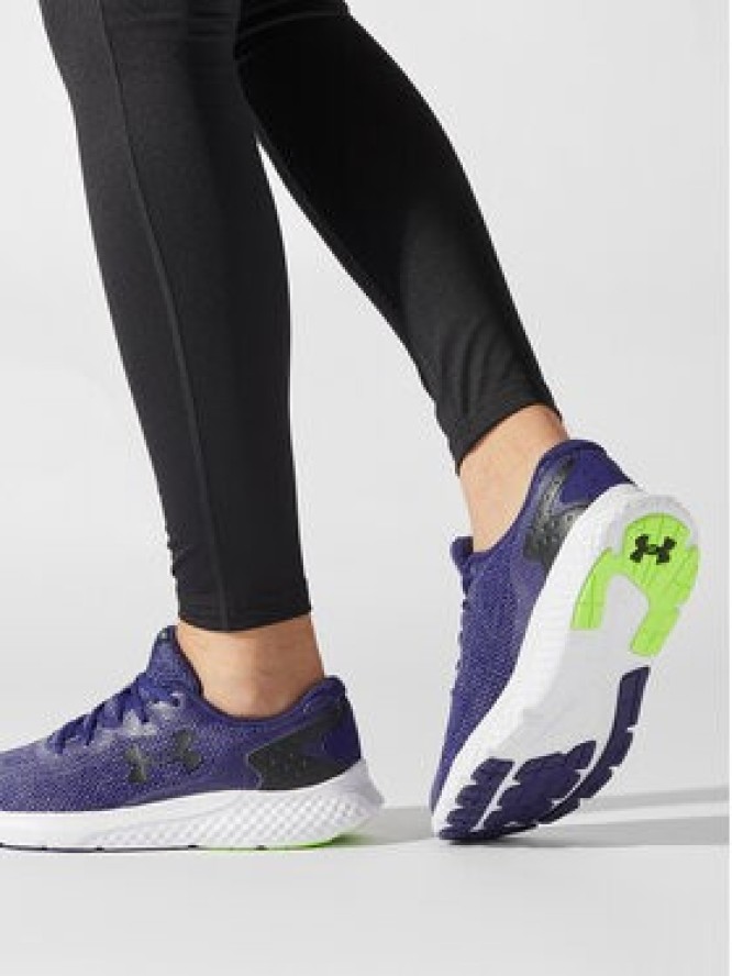 Under Armour Buty do biegania UA Charged Rogue 3 Knit 3026140-500 Granatowy