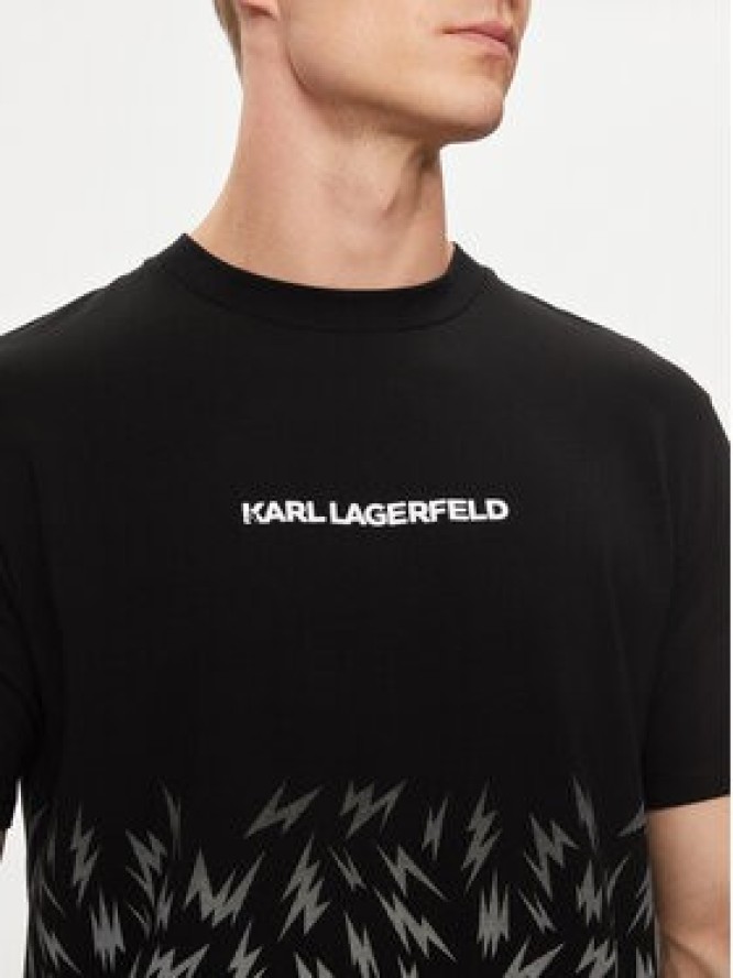 KARL LAGERFELD T-Shirt 755033 542221 Czarny Regular Fit