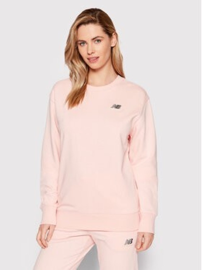 New Balance Bluza Unisex UT21501 Różowy Relaxed Fit