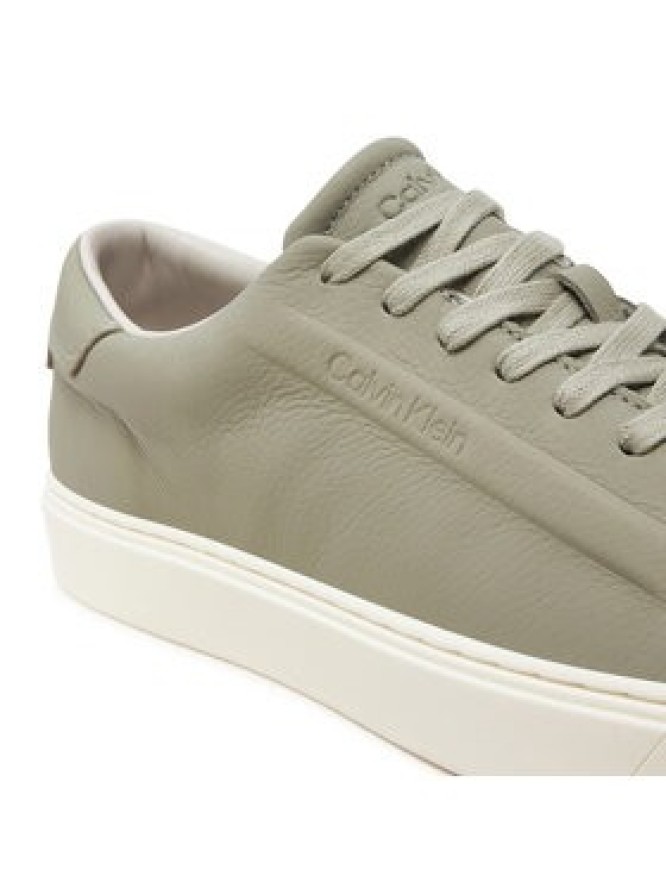 Calvin Klein Sneakersy Low Top Lace Up Lth HM0HM01516 Szary