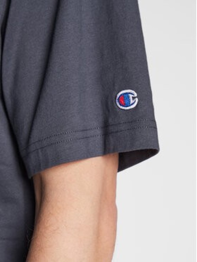 Champion T-Shirt Small C Logo 216548 Szary Custom Fit