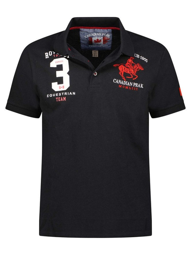 Canadian Peak Koszulka polo "Klubeak" w kolorze czarnym rozmiar: XL