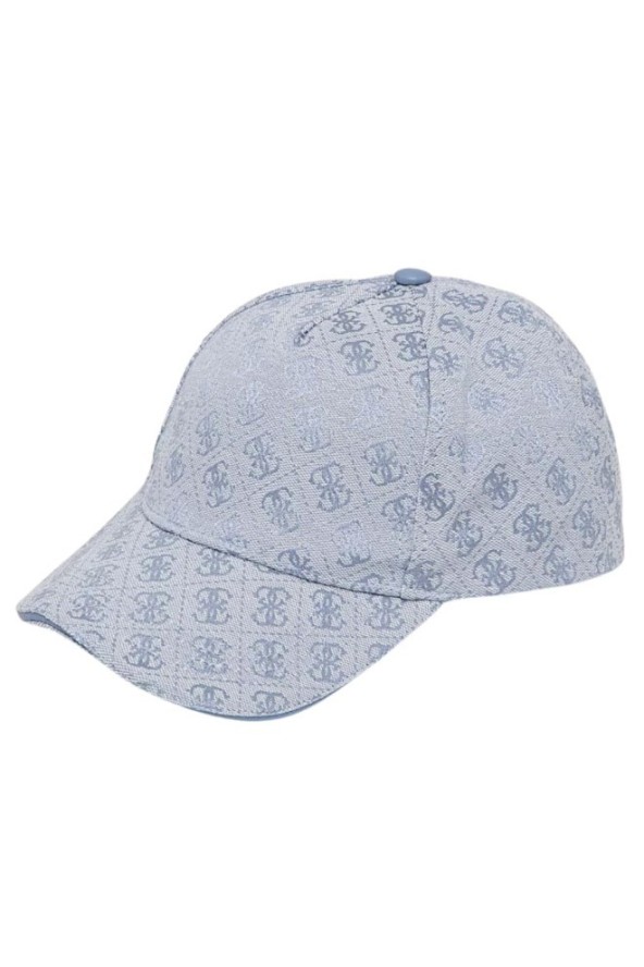 GUESS Błękitna logowana czapka Baseball Cap