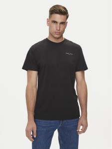 Tommy Jeans T-Shirt Linear Chest DM0DM18555 Czarny Slim Fit