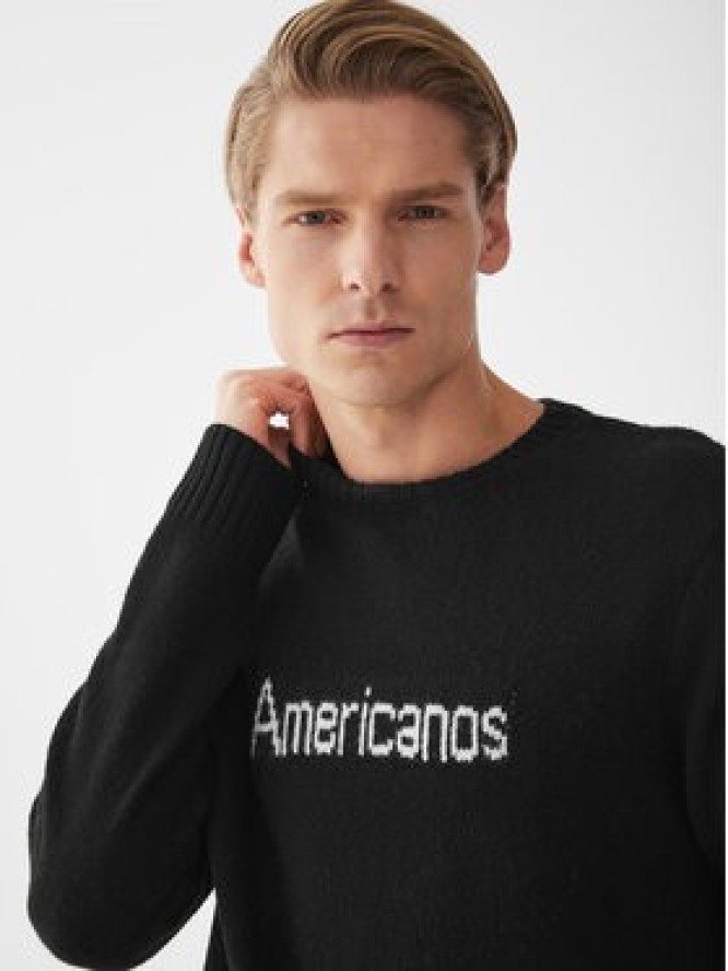 Americanos Sweter Nevado Czarny Regular Fit