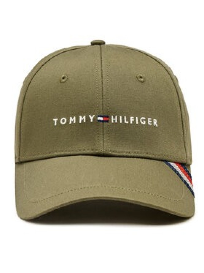 Tommy Hilfiger Czapka z daszkiem Foundation Cotton 6 Panel Cap AM0AM12532 Khaki