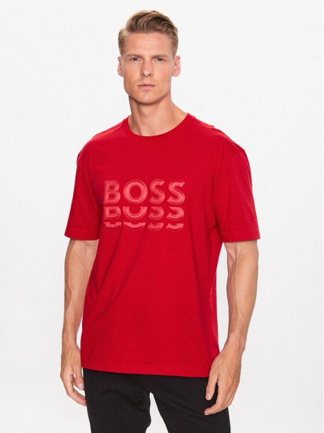 Boss T-Shirt 50495876 Czerwony Regular Fit