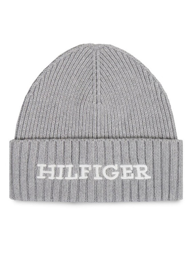 Tommy Hilfiger Czapka Monotype Beanie AM0AM11737 Szary