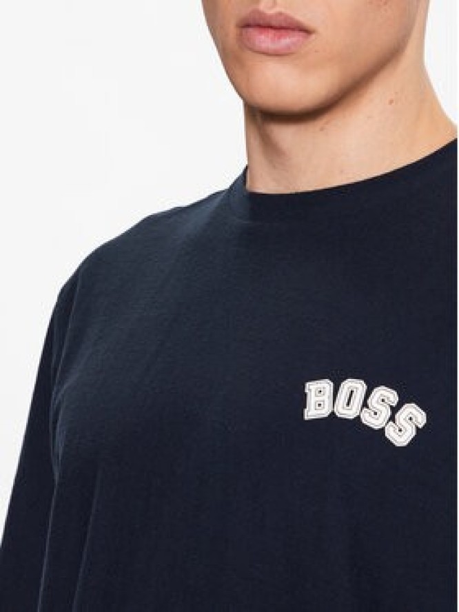 Boss T-Shirt 50485065 Granatowy Oversize