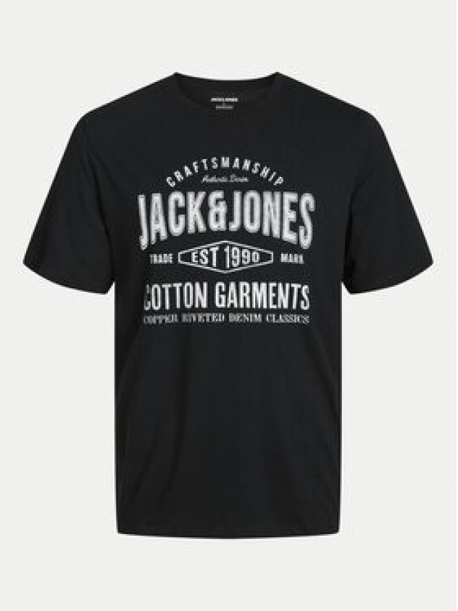 Jack&Jones T-Shirt Jeans 12256779 Czarny Standard Fit