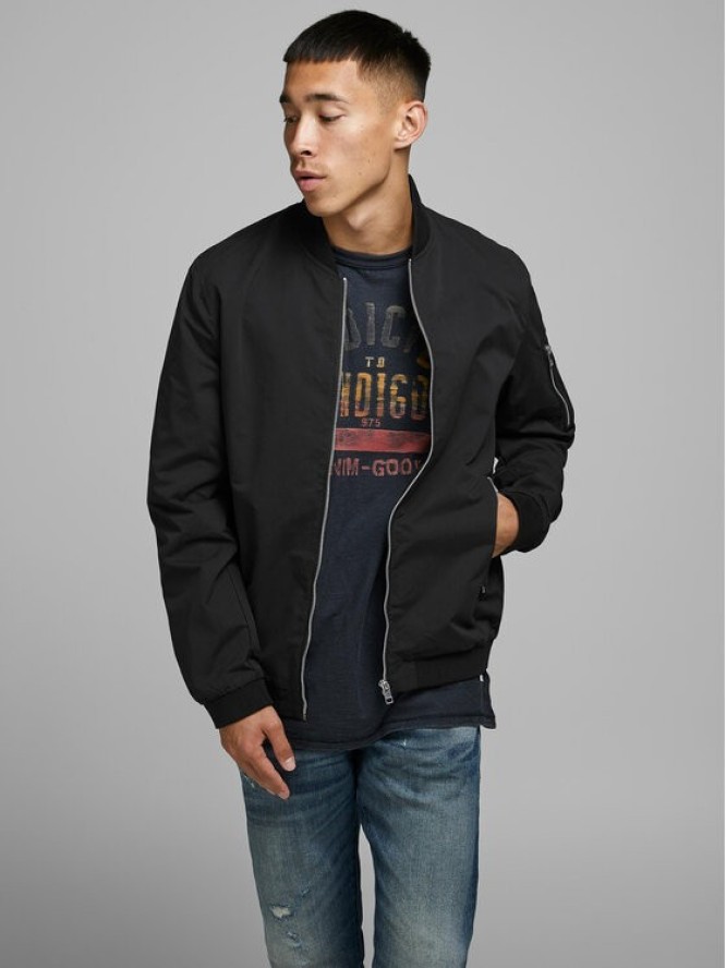 Jack&Jones Kurtka bomber Rush 12165203 Czarny Regular Fit