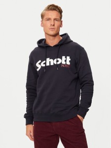 SCHOTT N.Y.C. Bluza SWHOOD Granatowy Regular Fit