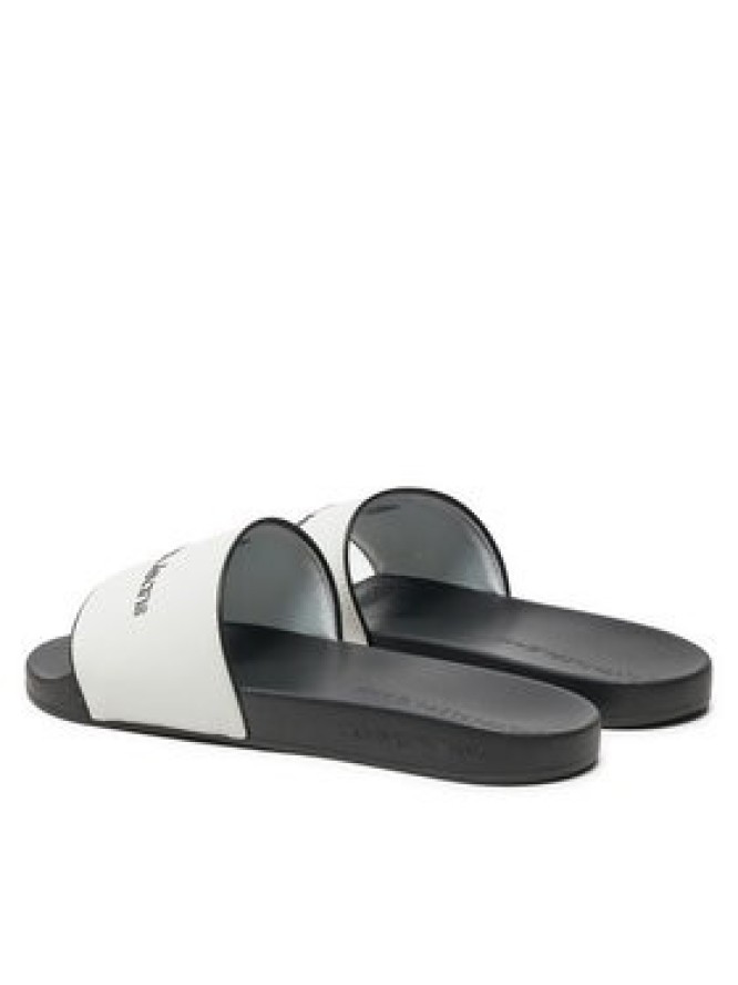 Calvin Klein Jeans Klapki Slide Institutional YM0YM01019 Biały