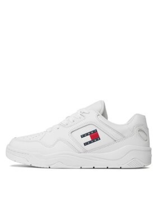 Tommy Jeans Sneakersy Tjm Leather Outsole Color EM0EM01350 Biały