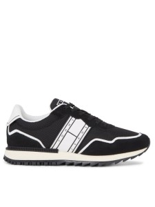 Tommy Jeans Sneakersy Tjm Runner Mix Material EM0EM01266 Czarny