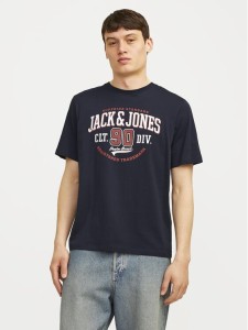 Jack&Jones T-Shirt Logo 12254862 Granatowy Standard Fit