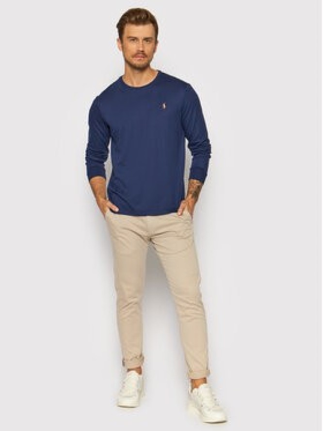 Polo Ralph Lauren Longsleeve 710760121 Granatowy Slim Fit