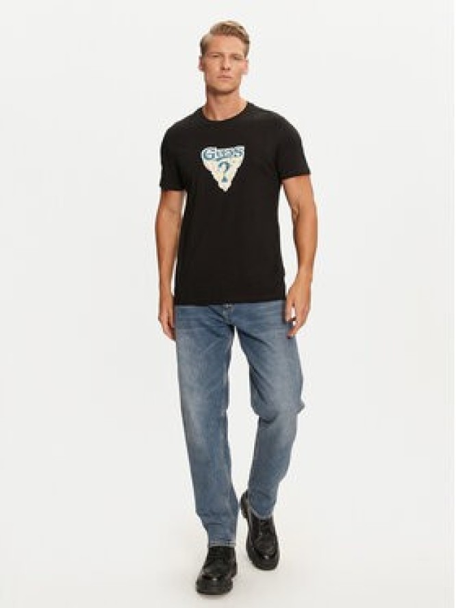 Guess T-Shirt M4BI44 I3Z14 Czarny Slim Fit